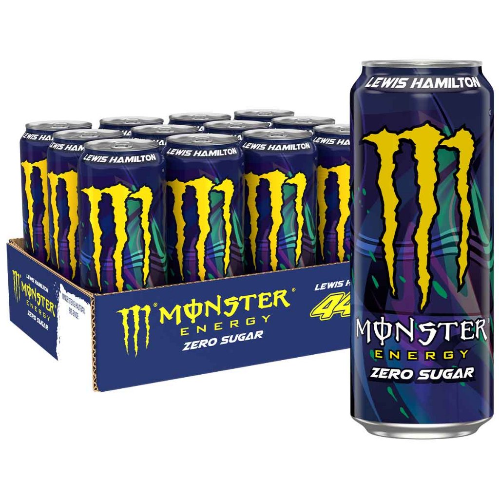 BEBIDA MONSTER ENERGY EDIÇÃO LEWIS HAMILTON ZERO SUGAR - IRLANDA🇮🇪