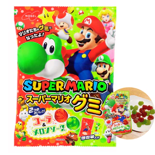 Bala de goma importada Japão Super Mario Gummy 82 gr Nobel
