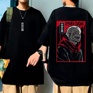 Camisa Oversize Camiseta Ryomen Sukuna Anime Geek Jujutsu