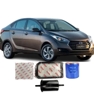 Kit Revisao Filtro Troca Completa Wega Hyundai Hb20 s 12v Turbo 2016 a 2019