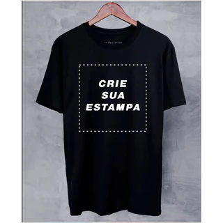 Camiseta Personalize Algodão Camisa Personalizada Fazemos Com Sua Arte Escolha Sua Estampa Sua Logo