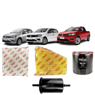 Kit Revisão Filtro Troca Completa Wega Volkswagen Gol Saveiro Voyage 1.6 8V 4 Cilindro