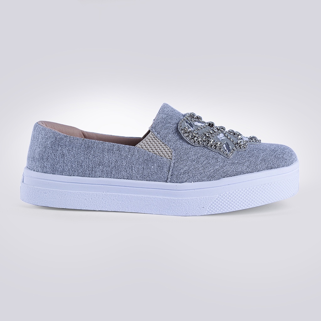 Tênis Slip On TÃªnis Com Pedraria Tenis Feminino Slip On Pedraria