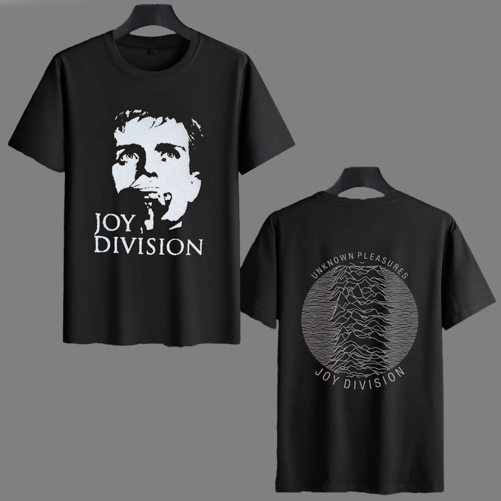 Camiseta Joy Division Ian Curtis Frente e Verso Camisa de