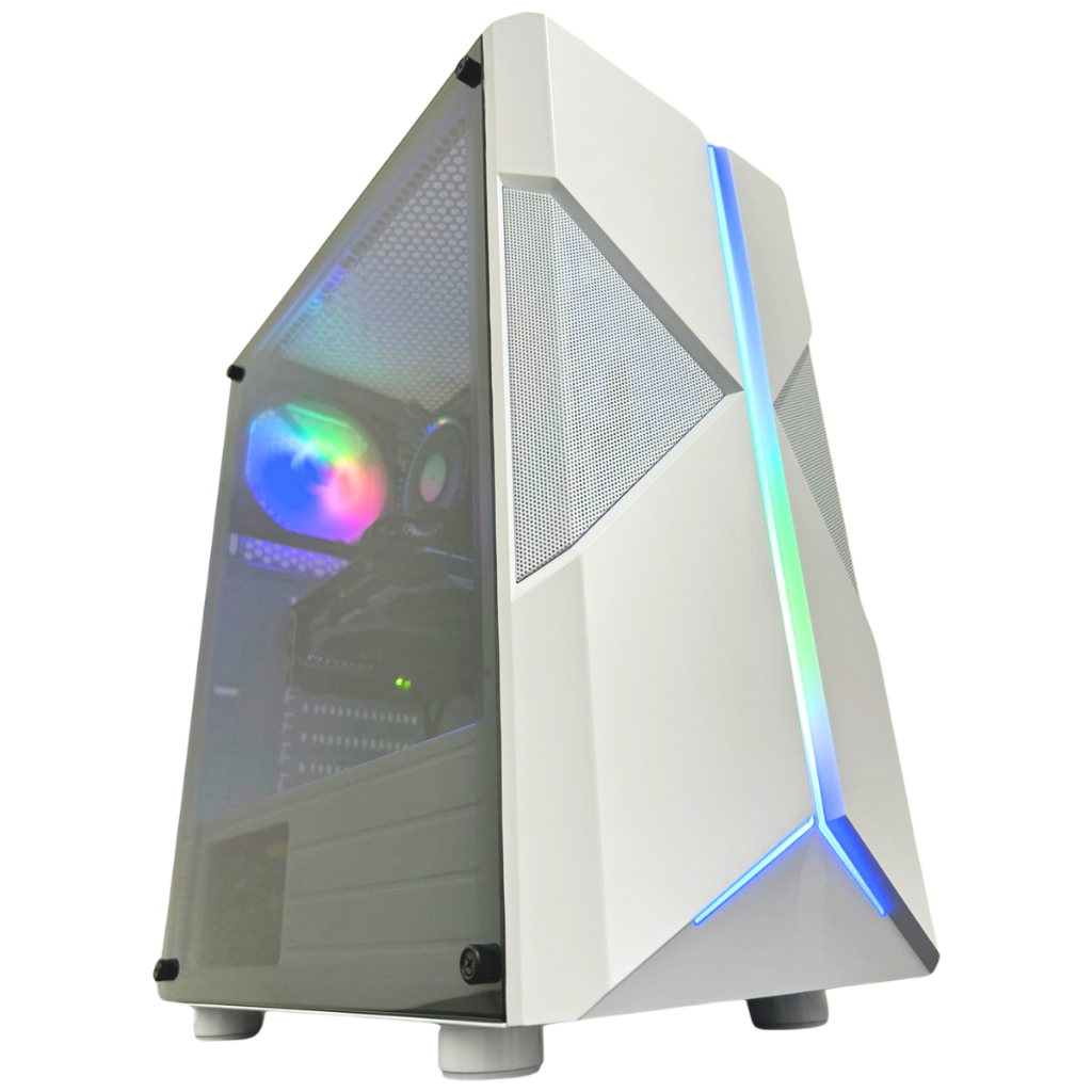 Gabinete Pc Gamer Holt Fortrek Rgb Lateral Transparente | Shopee Brasil