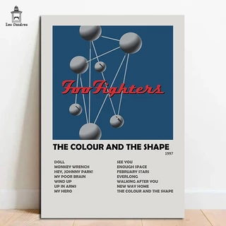 Quadro Placa Decorativa Foo Fighters The Colour And The Shape em MDF 28x20cm