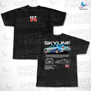 Camiseta GTR Skyline Velozes e Furiosos 100% Algodão (GTR FRENTE)