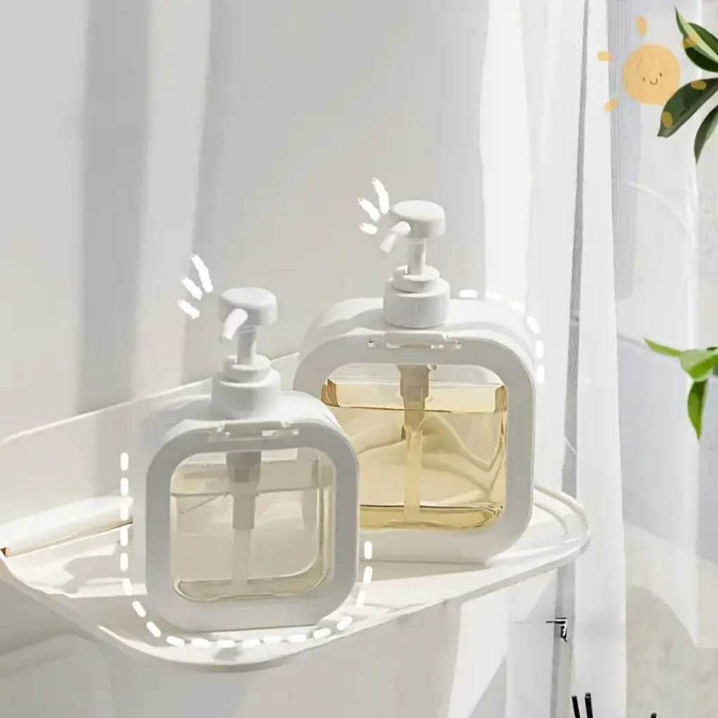 Dispensador De Shampoo Desinfetante de Branco transparente Simples Para As Mãos Para Frasco De Bomba