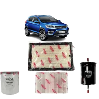 Kit Revisão Filtro Troca Completa Wega Chery Tiggo 2 Act Ex Look Smile 1.5 16V 4 Cilindro