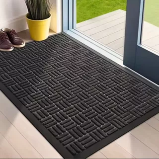 Capacho Waterkap 60x90cm para Porta Preto Antiderrapante