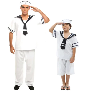 Fantasia Marinheiro Adulto e Infantil