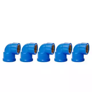 Joelho soldável bucha latão 25x1/2mm Azul - Kit 10un/25un/50un