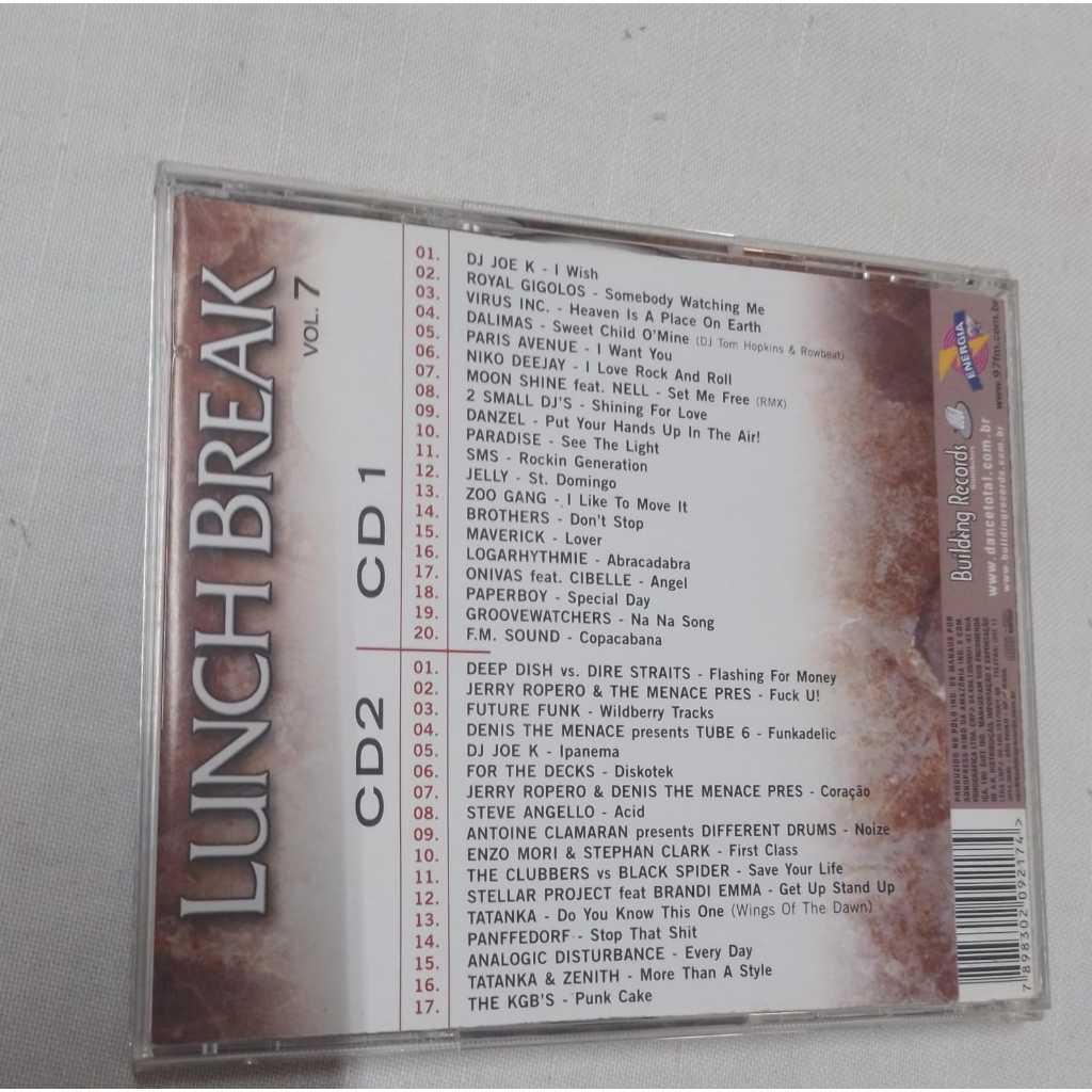 CD Duplo Lunch Break - Vol. 7 ( 25071 ) | Shopee Brasil