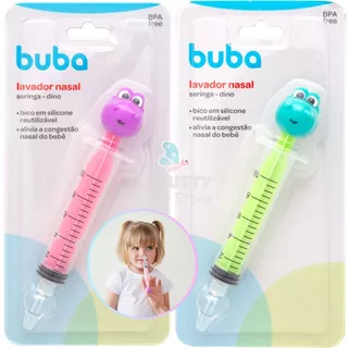 Seringa Lavagem Nasal Buba Dino 10 ml Infantil Bebê Higienizador Lavador de Nariz em Oferta na Shopee