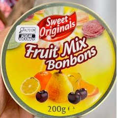 Balas Sabores Sortidos Alemã 200g Sweet Originals Fruit Mix