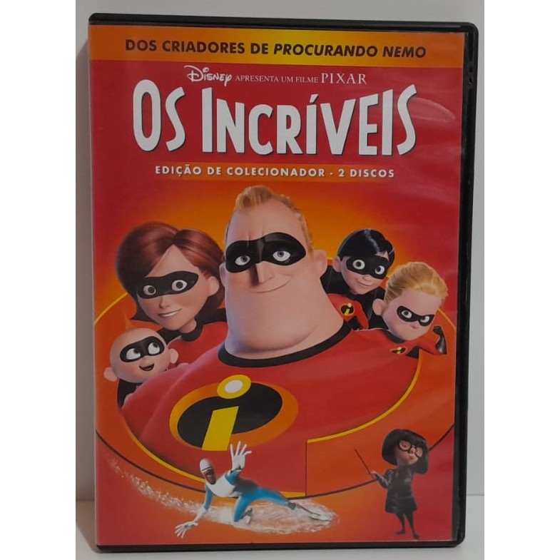 DVD Duplo Original do Filme Infantil Os Incríveis - Disney - 2004