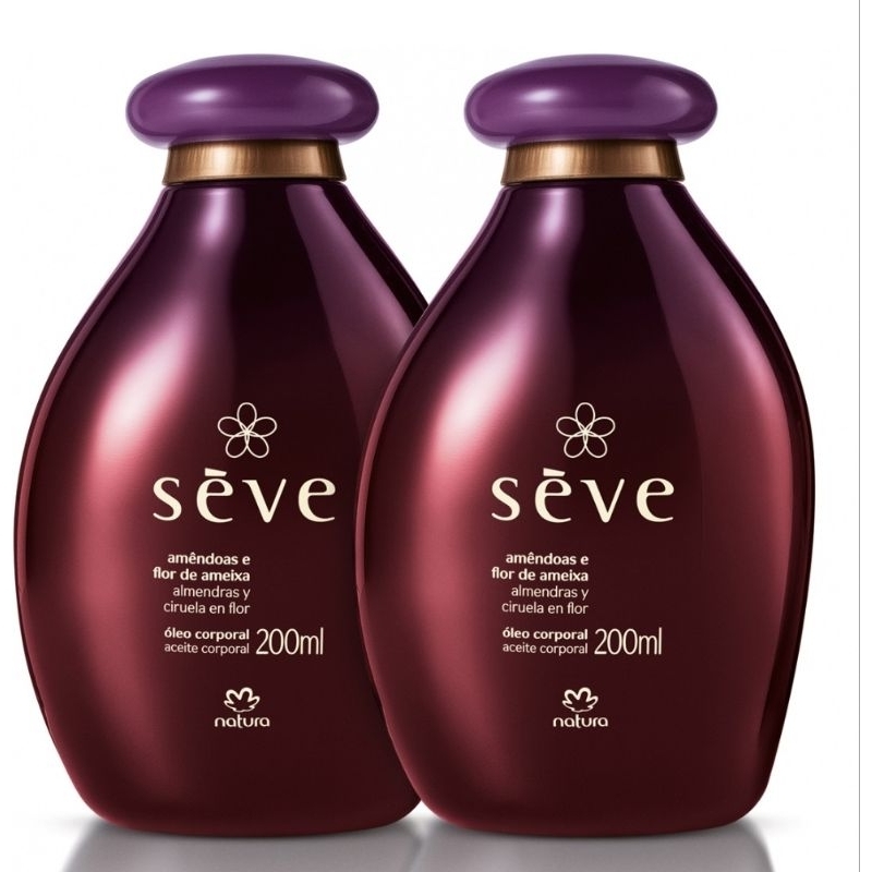 Kit Óleo Desodorante Corporal Sève Amêndoas e Flor de Ameixa 2 Unidades