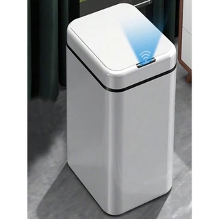 Lixeira Inteligente De Banheiro Com Tampa sem Toque Automática com Sensor De Movimento 18 litros