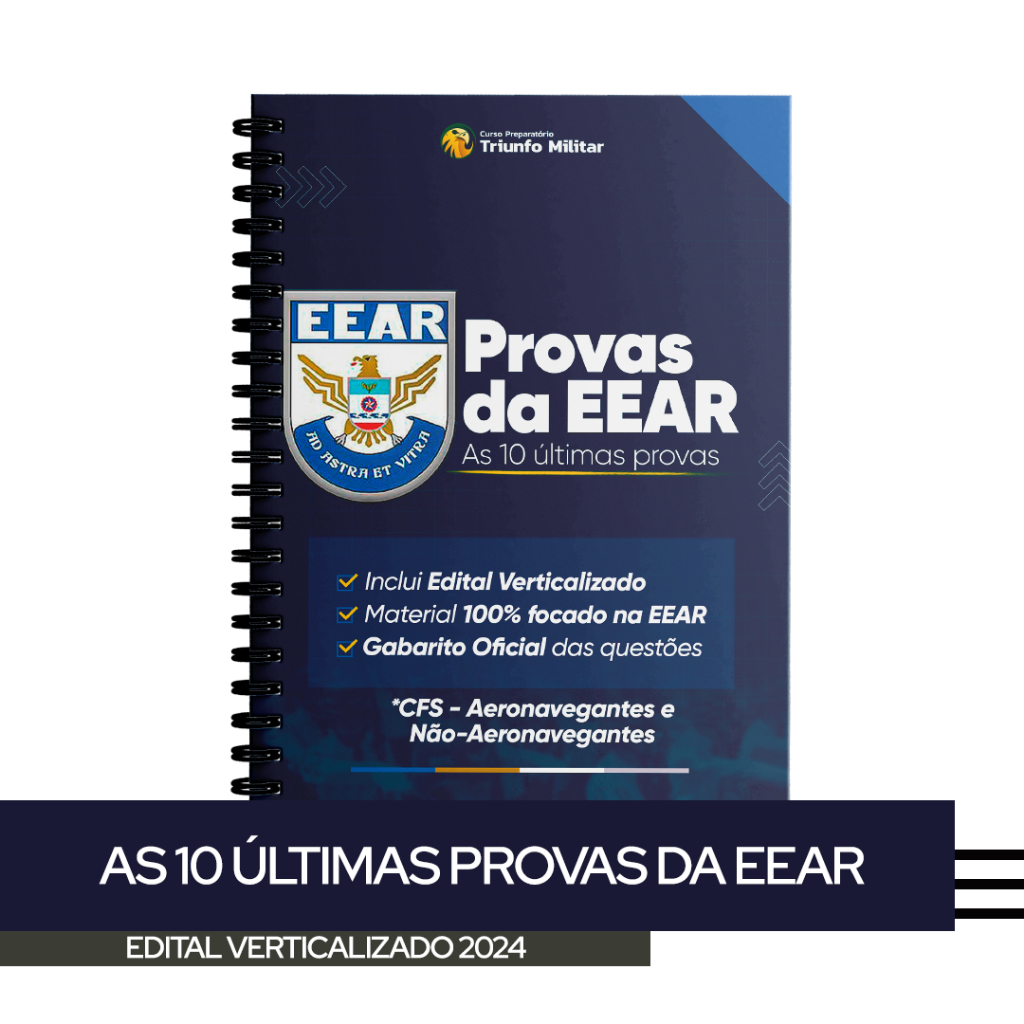 Apostila EEAR - 10 ANOS de Aplicação + Gabarito + Edital Verticalizado