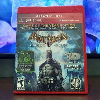 Batman Arkham Asylum PS3 Mídia Física Jogo Original (Usado)