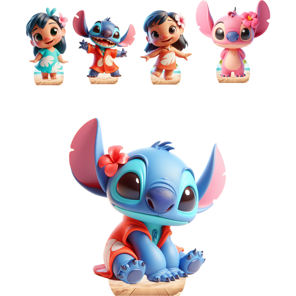 KIT DISPLAYS STICH E LILLO - FESAT E DECORAÇÃO | Shopee Brasil