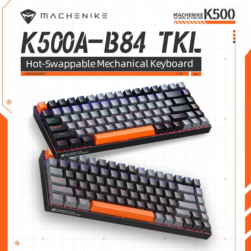 Teclado Mecânico Gamer Machenike K500 b84, 75% Com Fio | Shopee Brasil