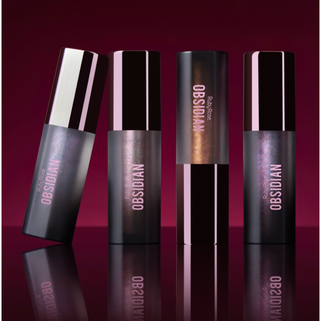 Lip Gloss Brilho Labial Com Glitter Glossy Lips OBSIDIAN BY RUBY ROSE