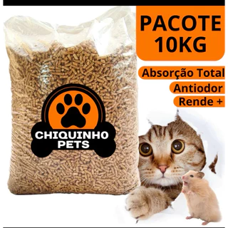 Granulado Higiênico de Madeira para gatos e roedores 10kg