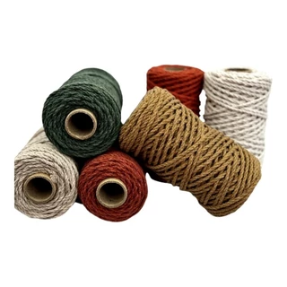 Corda de Algodão Torcido 3mm - 50m em Oferta na Shopee