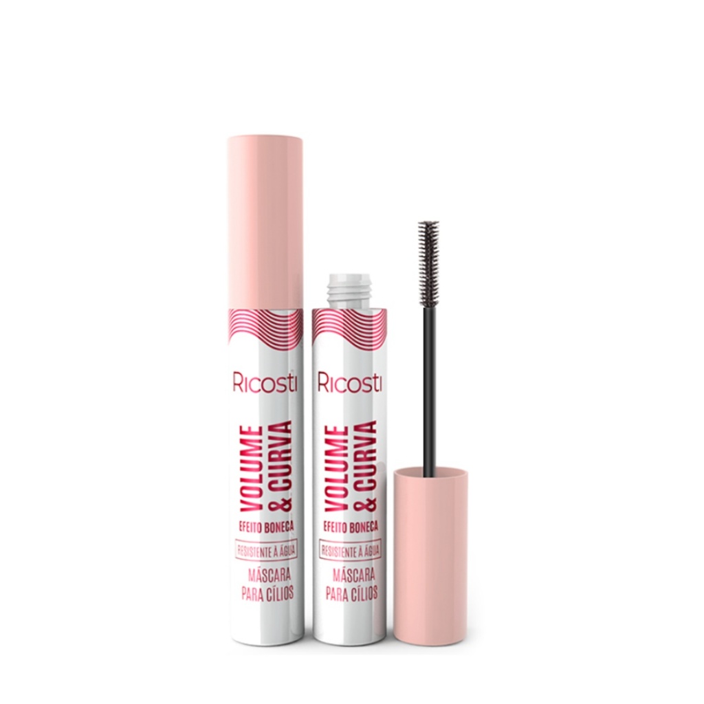 Máscara p/ Cílios Vegano - Volume e Curva - Efeito Boneca | Shopee Brasil