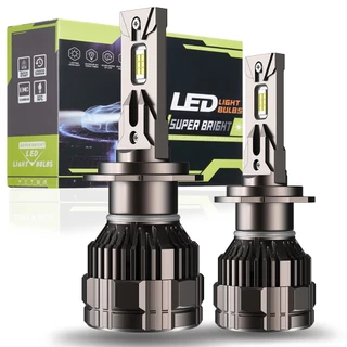 Par 300W 40000LM Carro Led Lâmpadas De Farol Luz Para H4 H7 H11 9006 6500K em Oferta na Shopee