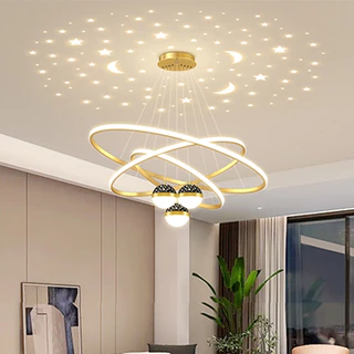 Lustre para sala 3 Cores Em 1 Luzes Lustre Para Sala De Estar Luxo Decoracao Minimalista Simplicidade Moderna Lustre Lustre pra sala de jantar 220V