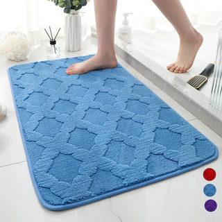 IDeeHome Tapete Banheiro 50X 80cm Antiderrapante Super Soft Macio Várias Cores