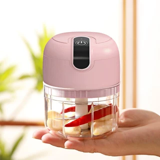 Mini Processador Elétrico de Alimentos Portátil Carne Vegetais Recarregável USB