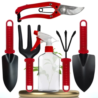 Kits Conjunto Ferramentas De Jardinagem - Pás, Garfo, Ancinho, Pulverizador, Tesoura Poda - Jardim, Horta, Plantio