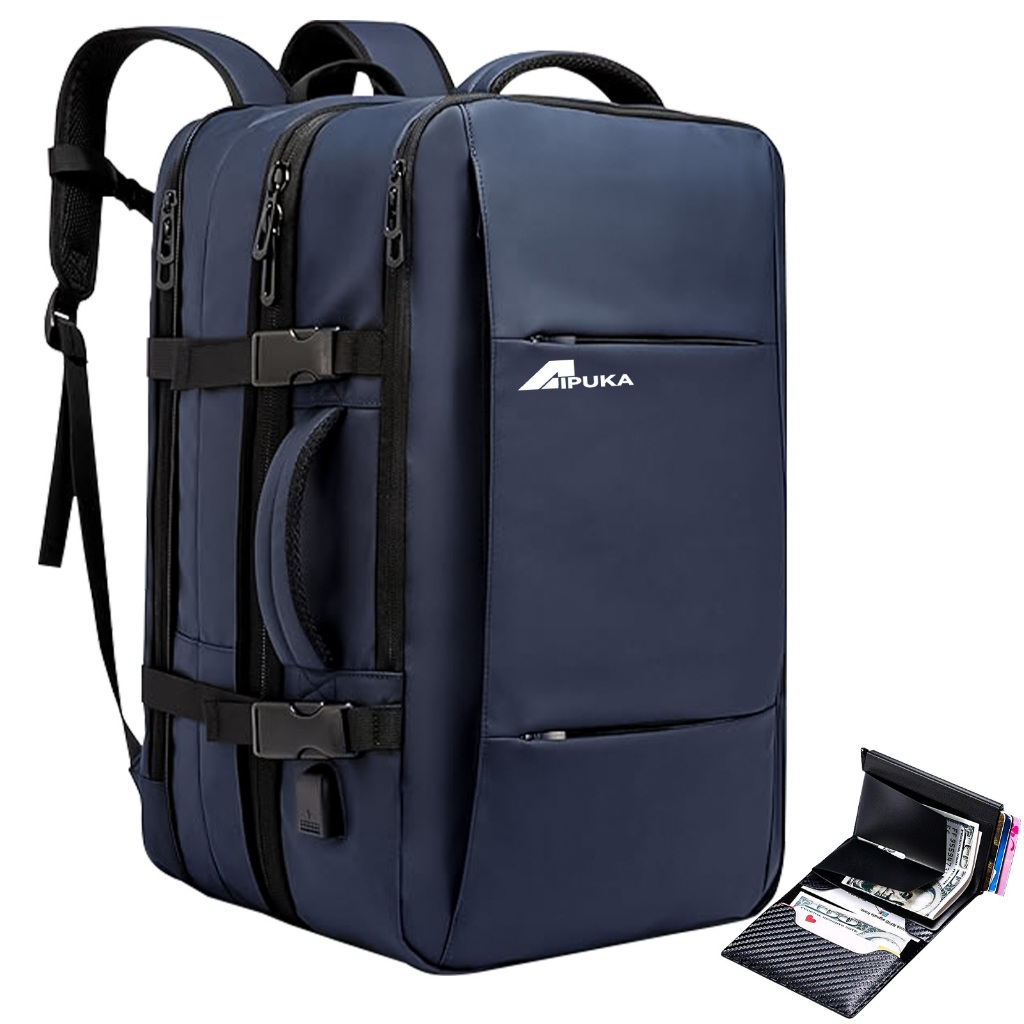 Mochila Executiva Viagem 23L Impermeável Expansível | Notebook 15.6 Polegadas