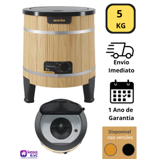 Máquina de Lavar Semiautomática Tradicional Redonda 5Kg Wanke