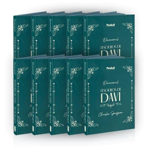 Kit 10 Devocional | Tesouros De Davi | Ornamento Verde
