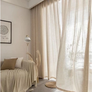 CORTINA LINHO VOIL FLAME 5,80 X 2,20 RUSTICO DECORAÇÃO SOFISTICADA SALA QUARTO GRANDE