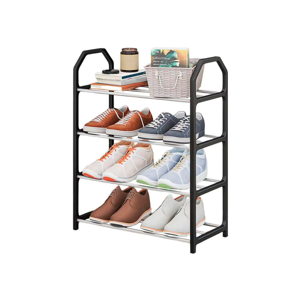 Sapateira Prateleira Portátil Organizador Sapatos 4 Andares