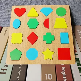 Brinquedo Educativo Encaixe Divertido Formas Quebra-Cabeças Cognitivo Montessori MDF