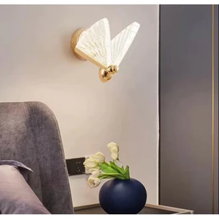 Arandela Borboleta Dourada Led Branco Quente, Branco Neutro e Branco Frio Lavabo Sala bivolt 110/200v