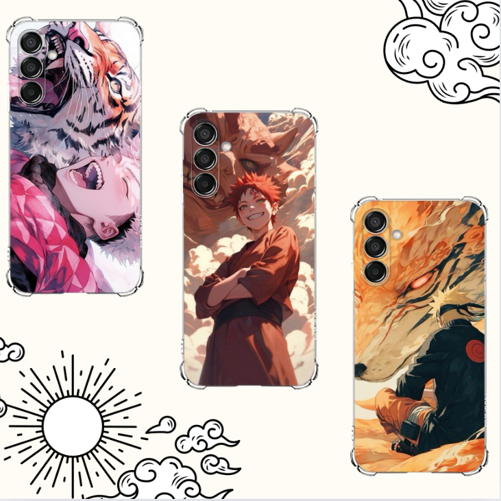 CAPA TPU DESENHOS VARIADOS ANIME, DESENHO JAPONES CAPINHA SAMSUNG A15, A25, A35, A55