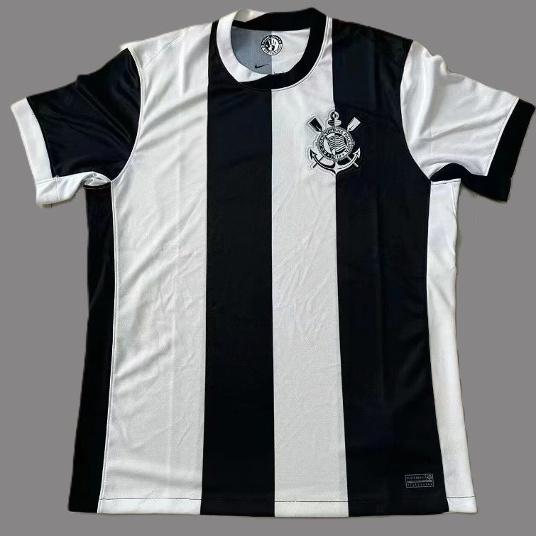Camisa Lançamento Futebol S.C.C.P Listrada e Branca - (Envio imediato)