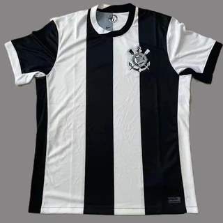 Camisa Lançamento Futebol S.C.C.P Listrada e Branca - (Envio imediato)