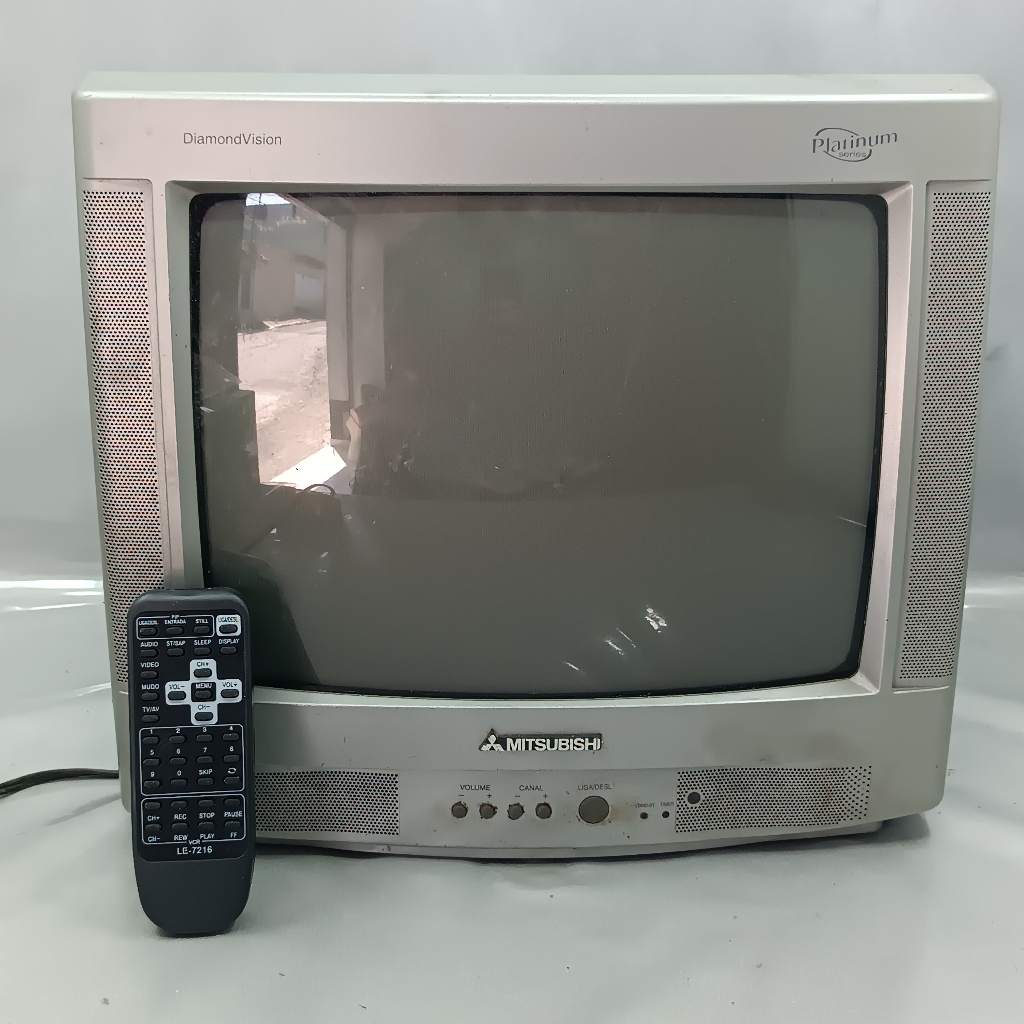 Monitor Tv Mitsubishi Tubo 14" antiga (funciona)