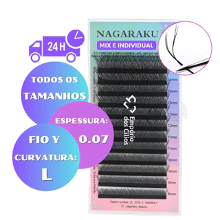 Cílios Y Curvatura L Fox Eyes Volume Brasileiro Nagaraku