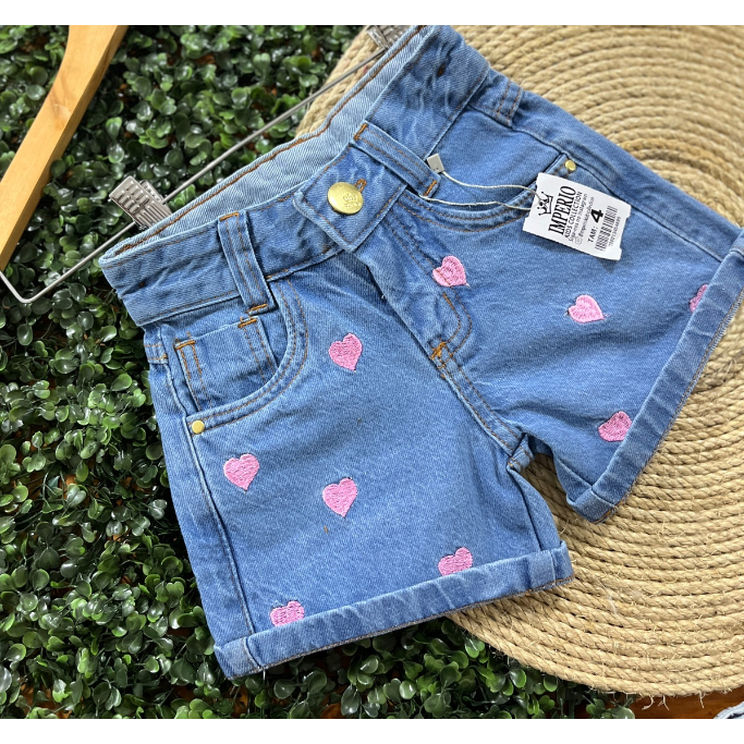 SHORT JEANS INFANTIL MENINA ALTA QUALIDADE