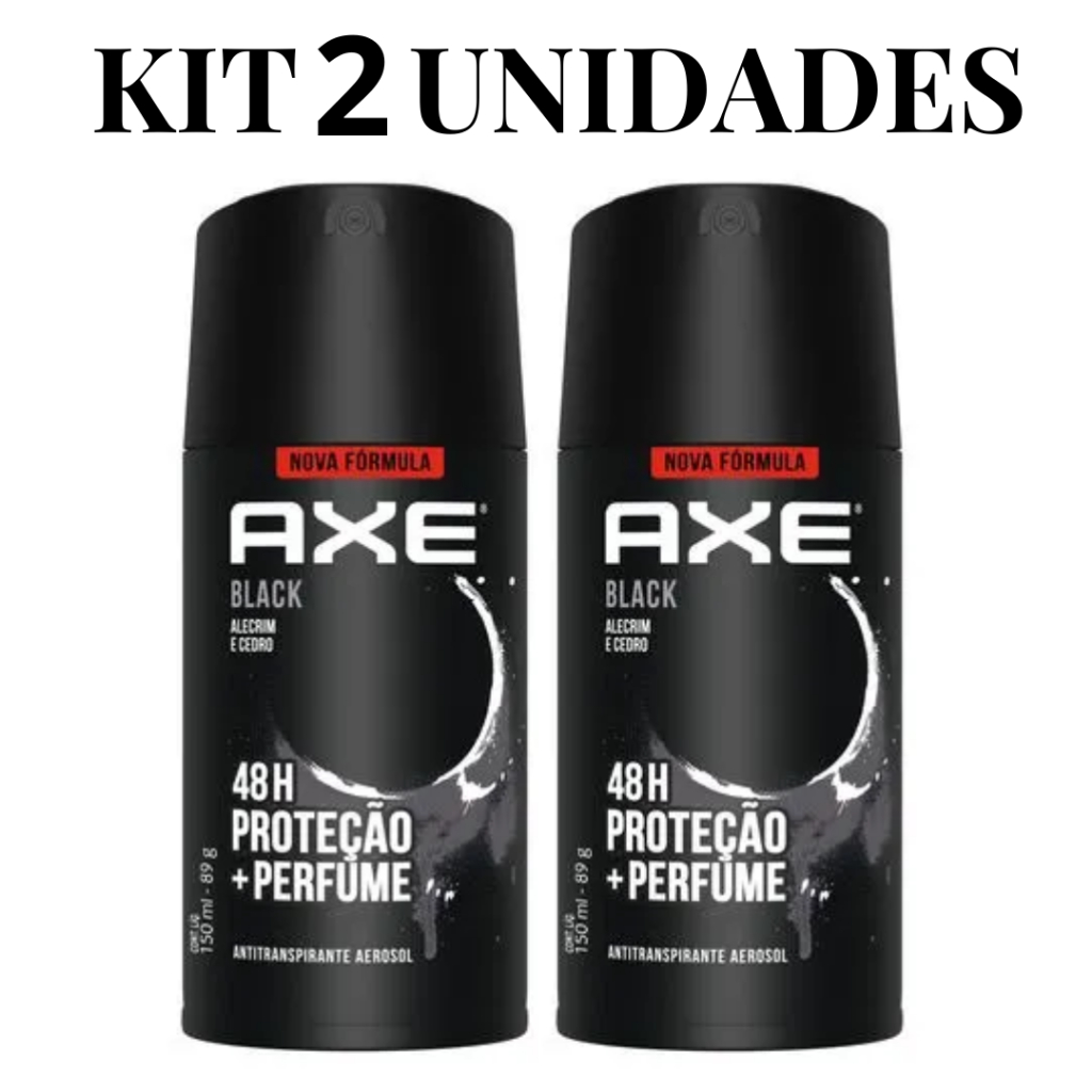 Kit 2 unidades Desodorante Aerossol Black Axe 150ml