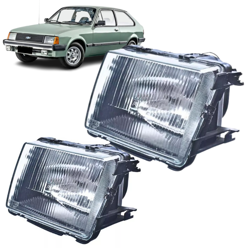Par Farol Dianteiro Gm Chevette Chevy 1983 93 Original Arteb | Shopee ...